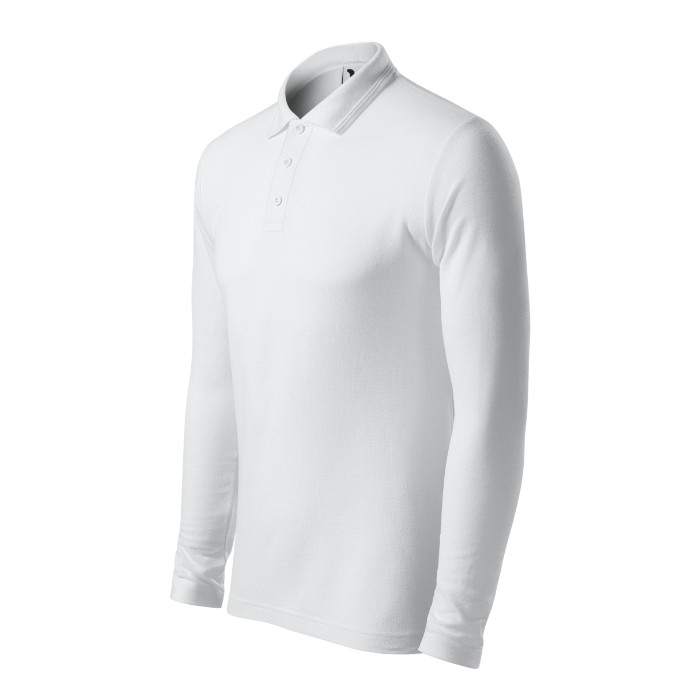 Polo homme Pique Polo LS 221 - blanc