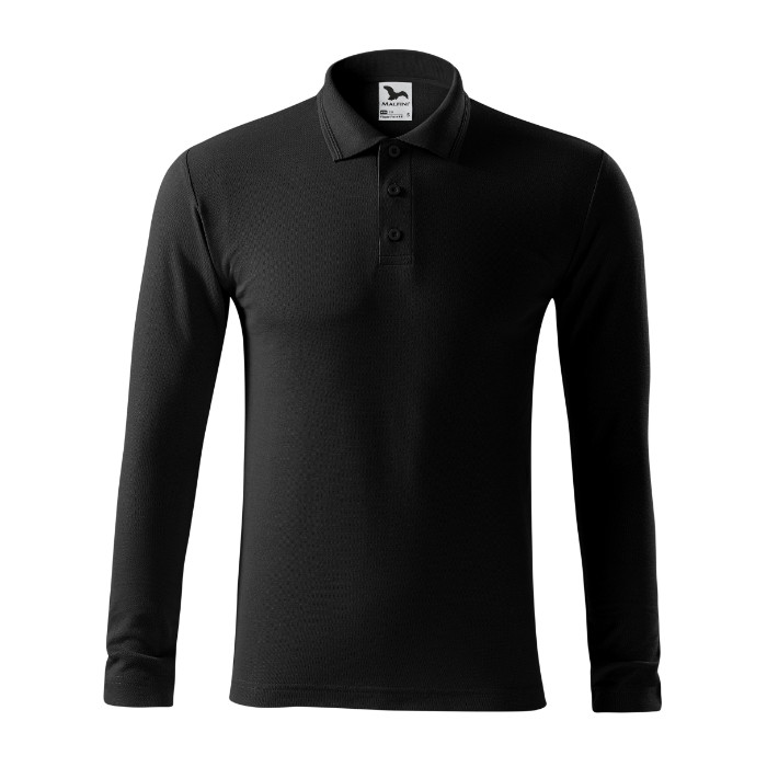 Polo homme Pique Polo LS 221 - noir