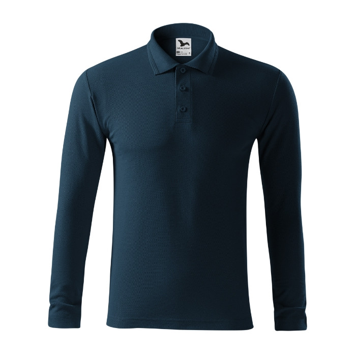 Polo homme Pique Polo LS 221 - bleu marine