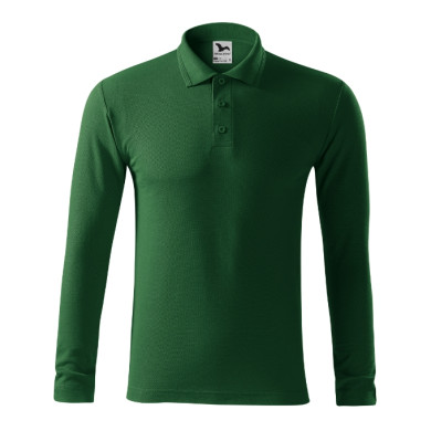 Polo homme Pique Polo LS 221 - vert bouteille