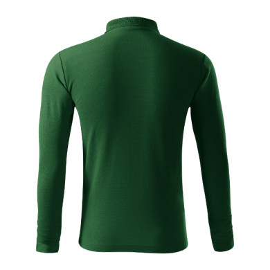 Polo homme Pique Polo LS 221 - vert bouteille