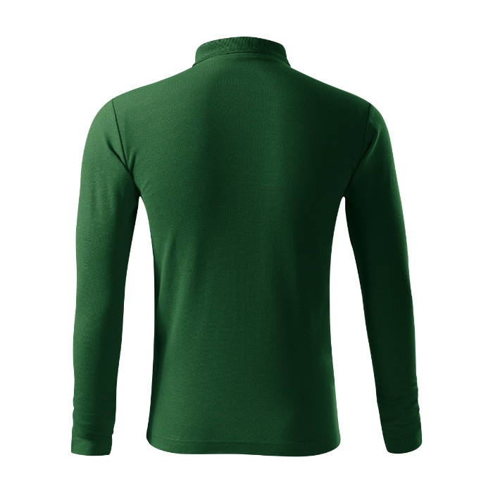 Polo homme Pique Polo LS 221 - vert bouteille