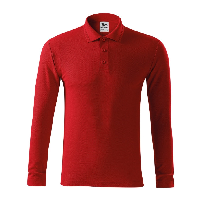 Polo homme Pique Polo LS 221 - rouge