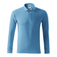 Polo homme Pique Polo LS 221 - bleu azur