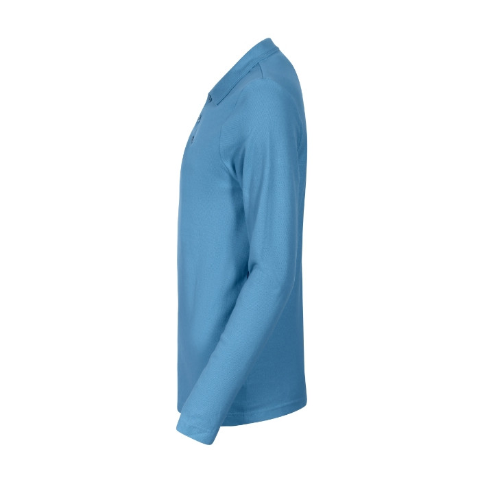 Polo homme Pique Polo LS 221 - bleu azur
