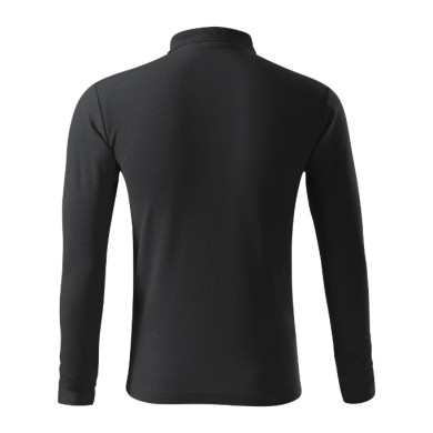 Polo homme Pique Polo LS 221 - ebony gray