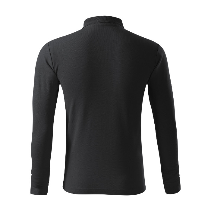 Polo homme Pique Polo LS 221 - ebony gray