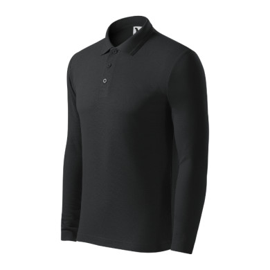 Polo homme Pique Polo LS 221 - ebony gray