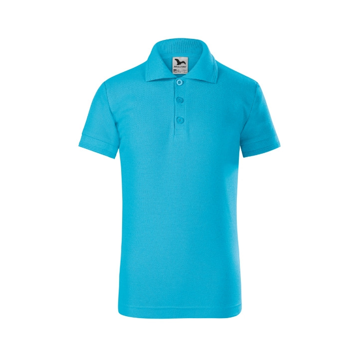 Polo enfant Pique Polo 222 - turquoise