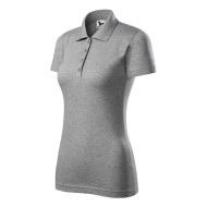 Polo femme Single J. 223 - gris chiné foncé