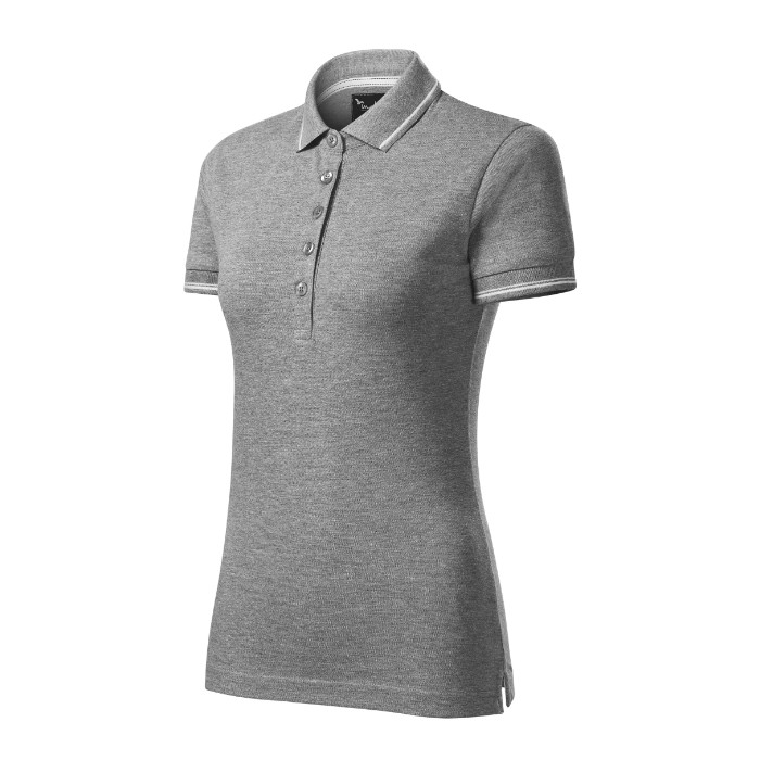 Polo femme Perfection plain 253 - gris chiné foncé