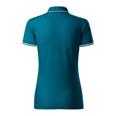 Polo femme Perfection plain 253 - bleu pétrole