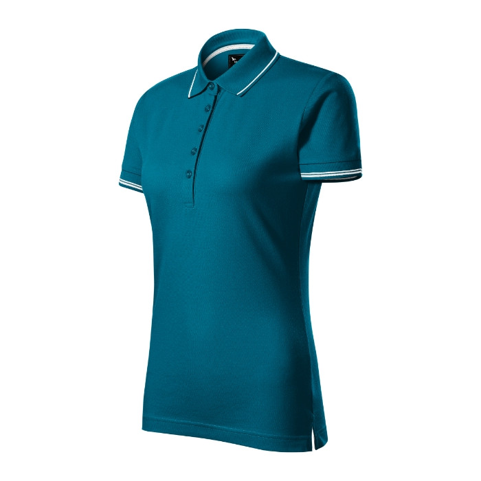 Polo femme Perfection plain 253 - bleu pétrole