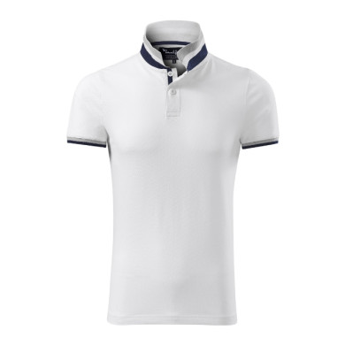 Polo homme Collar Up 256 - blanc