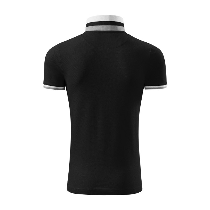 Polo homme Collar Up 256 - noir