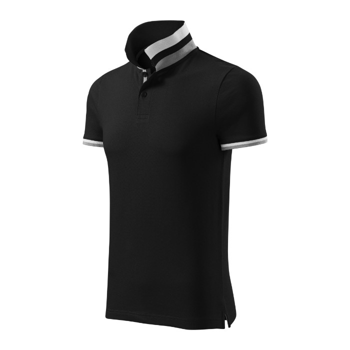 Polo homme Collar Up 256 - noir