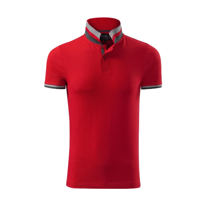 Polo homme Collar Up 256 - formula red