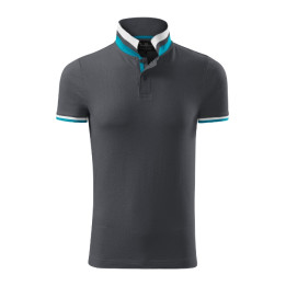 Polo homme Collar Up 256 - light anthracite