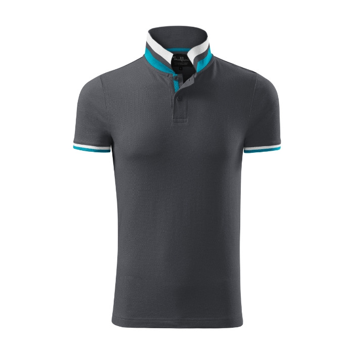 Polo homme Collar Up 256 - light anthracite