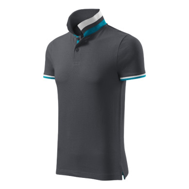 Polo homme Collar Up 256 - light anthracite