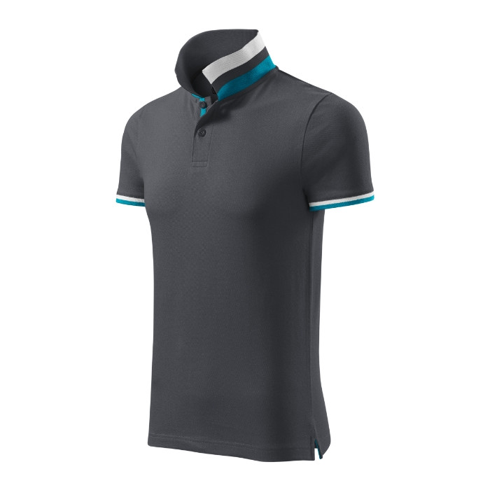 Polo homme Collar Up 256 - light anthracite