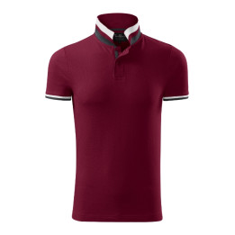 Polo homme Collar Up 256 - garnet