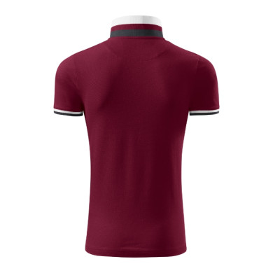 Polo homme Collar Up 256 - garnet