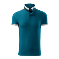 Polo homme Collar Up 256 - bleu pétrole