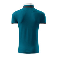 Polo homme Collar Up 256 - bleu pétrole
