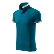Polo homme Collar Up 256 - bleu pétrole