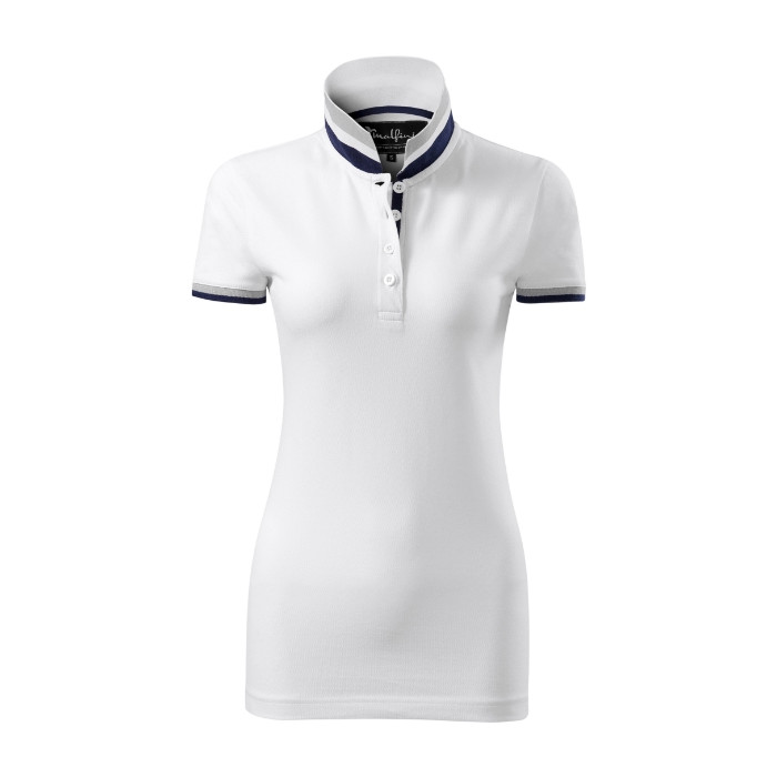 Polo femme Collar Up 257 - blanc