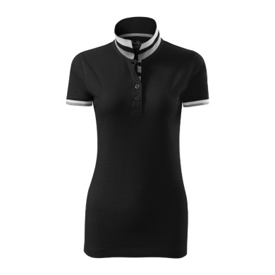 Polo femme Collar Up 257 - noir