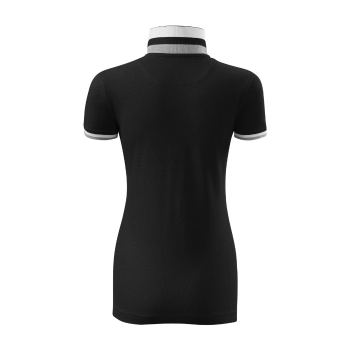 Polo femme Collar Up 257 - noir