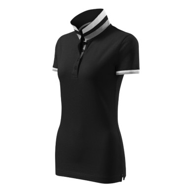 Polo femme Collar Up 257 - noir