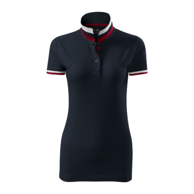 Polo femme Collar Up 257 - dark navy