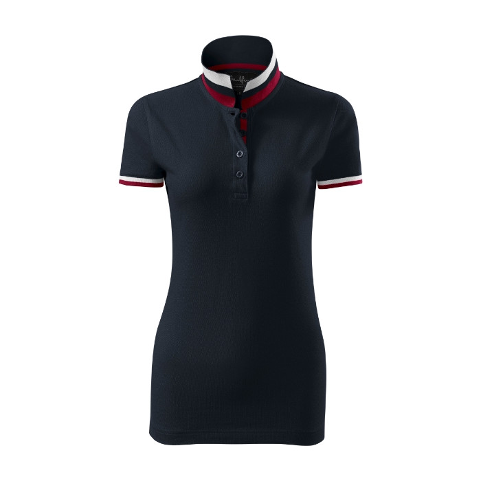 Polo femme Collar Up 257 - dark navy