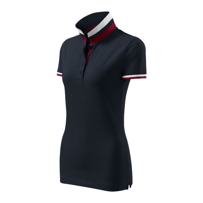 Polo femme Collar Up 257 - dark navy