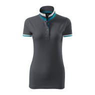 Polo femme Collar Up 257 - light anthracite