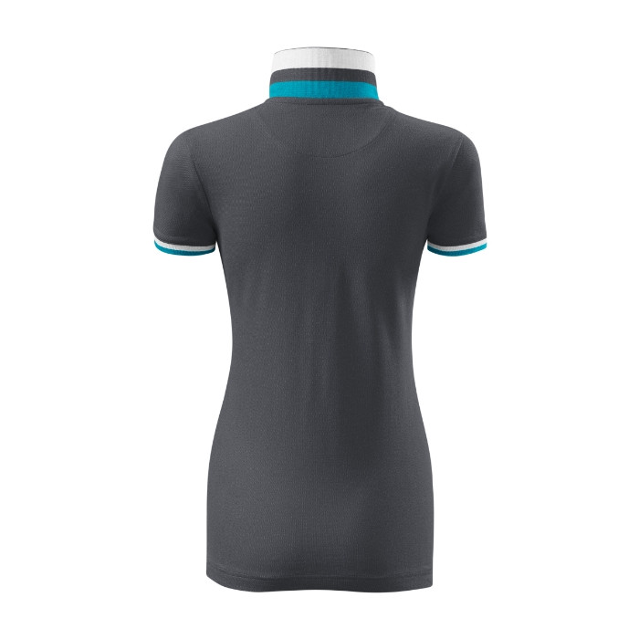 Polo femme Collar Up 257 - light anthracite