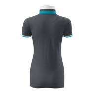 Polo femme Collar Up 257 - light anthracite