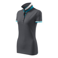 Polo femme Collar Up 257 - light anthracite