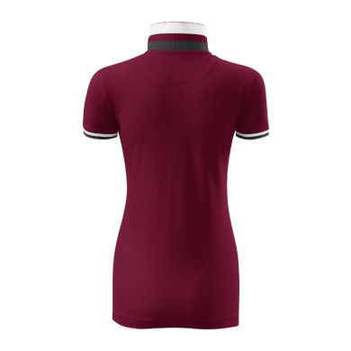Polo femme Collar Up 257 - garnet