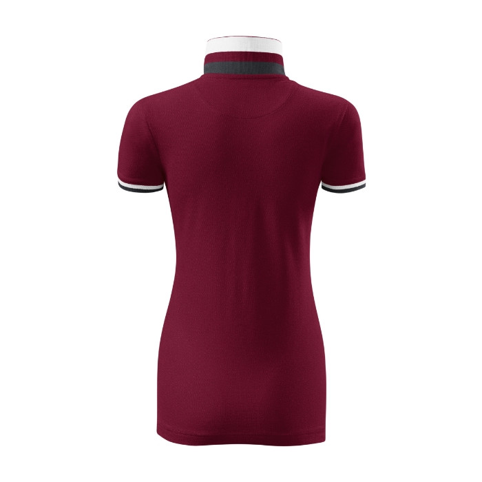 Polo femme Collar Up 257 - garnet