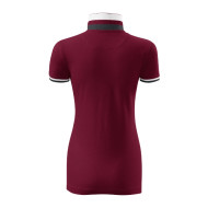 Polo femme Collar Up 257 - garnet