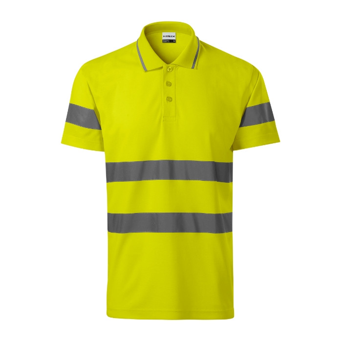 Polo unisex HV Runway 2V9 - jaune fluorescent