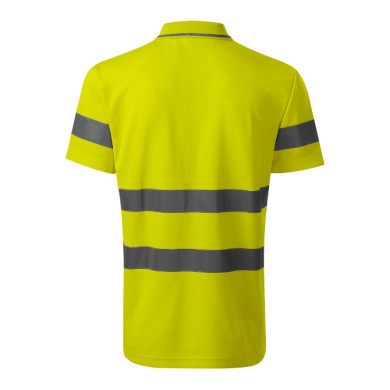 Polo unisex HV Runway 2V9 - jaune fluorescent