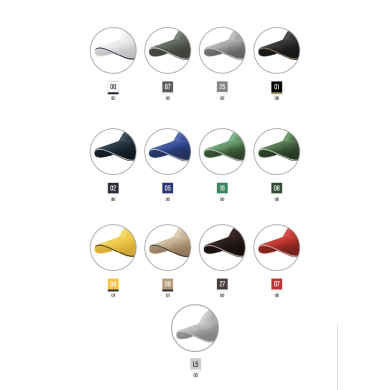 Casquette unisex Sandwich 6P 306 - blanc
