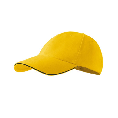 Casquette unisex Sandwich 6P 306 - jaune