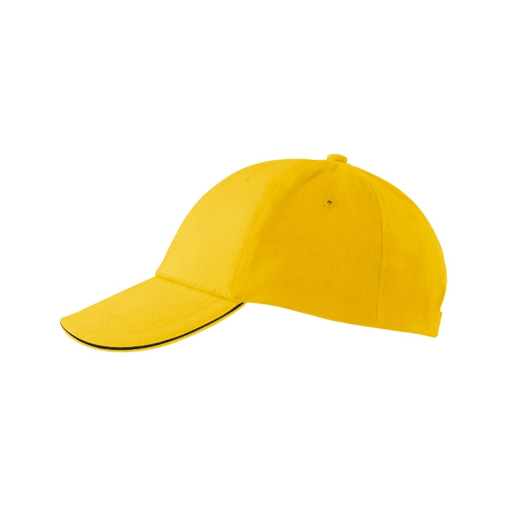Casquette unisex Sandwich 6P 306 - jaune