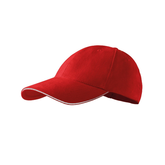 Casquette unisex Sandwich 6P 306 - rouge